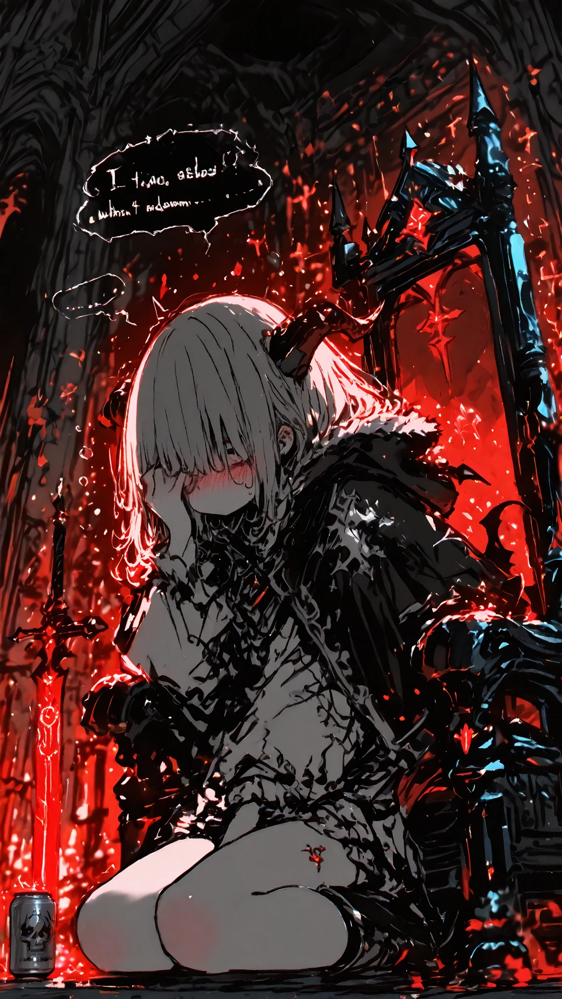 (Highest quality、High resolution、8K、masterpiece:1.2)。Look away、Cross-eyed、Open your mouth、Pink Eyes、Silver Hair、Heart shaped pupil、teeth、tongue、tongueを出す、（Original Character, (1 Girl)、Perfect Face、((short hair:1.2))、(Hair above one eye:1.3)、[[Disheveled Hair]]、Colorful Hair、Detailed eyes that shine、Light and shadow、Glowing Skin、 (Curvy but slim), ((High angle shot))、Sexy look、Use something sexy、（background：An all-natural hotel、Straw bed）Full body、bracelet、necklace、Wild child、Primitive style、Disheveled clothes、sunglasses、Follow the Silver Wolf、Tarzan、