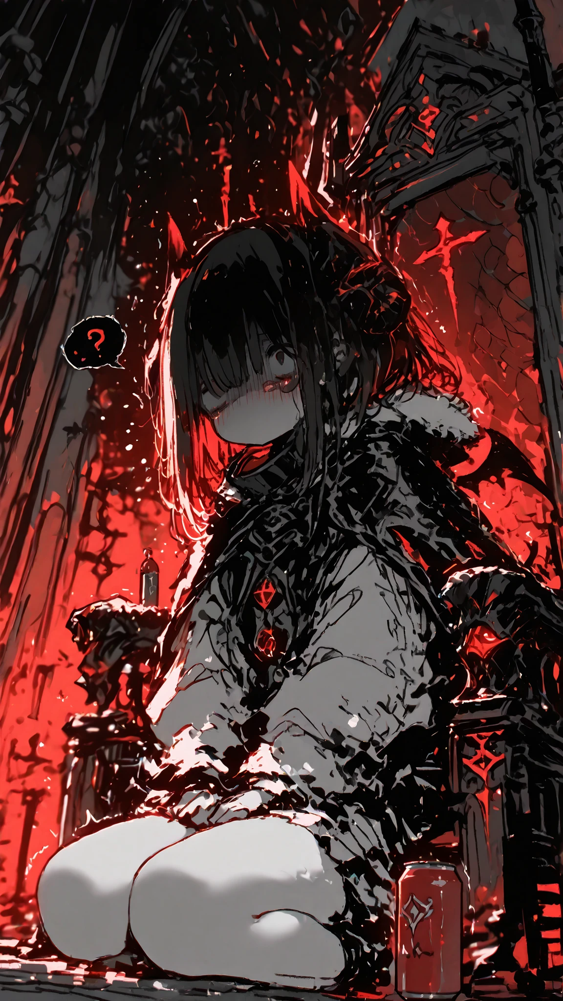(masterpiece, Highest quality), (One Woman), (Surreal:1.6), (sharp), (8K resolution), (Cinema Lighting), color: Dark and gloomy, (Ghostly), (intense expression), (Spooky atmosphere), (Cartoon-like atmosphere),(Grainy), (Dramatic Shadows), (Dynamic pose), (an ominous雰囲気), (artistically renのred), (an ominous), (Enchanting), (Gothic), (Mysterious Setinodi Color Palette), (Skillfully drawn), (Feelings of anxiety), (intricate のtailing), (an ominous smile), (an ominous), (Enchanting eyes), (Horror elements), (Enchanting composition), (Impressive anatomy),(Striking contrast), (an ominous mood), (Exquisite craftsmanship), (Nuns), classic Nuns wear, (黄colorい目:1.5), Colored Glasses
