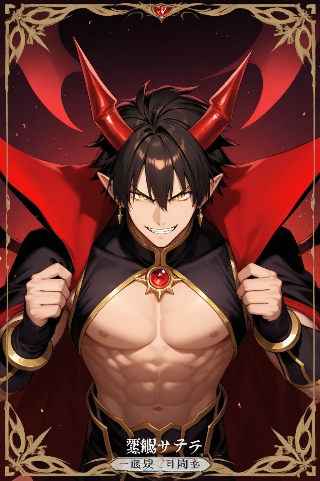 Sex,Erect penis,Open your mouth wide,Drooling,Sweaty,bodybuilder,Six Pack,Big muscles,（巨大なErect penis:1.8）,（Six Pack:1.6）,Painful expression,13-year-old boy,Hero Suit,Devilish Wings,Demonic Possession