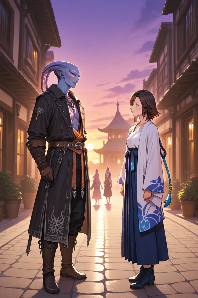 A girl dressed as a courtesan, teenager, one person, cyberpunk, red eyes, glowing eyes, neon street, courtesan procession