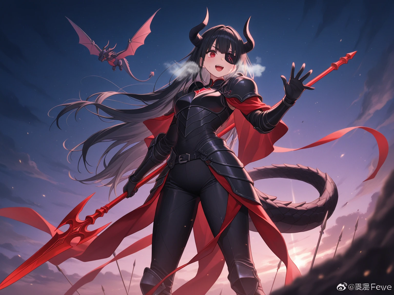 1girl, thirty years old, monster woman, little black horns, solo, medieval tavern, extremely seductive, mature, long and large soothsayer dress, deep red eyes, short white wavy hair, elf ears, delicate skin, lipstick, makeup, mature female, dark dress with cape, black dress, embroidery, mystic atmosphere, masterpiece, best quality, 8K, luth instrument