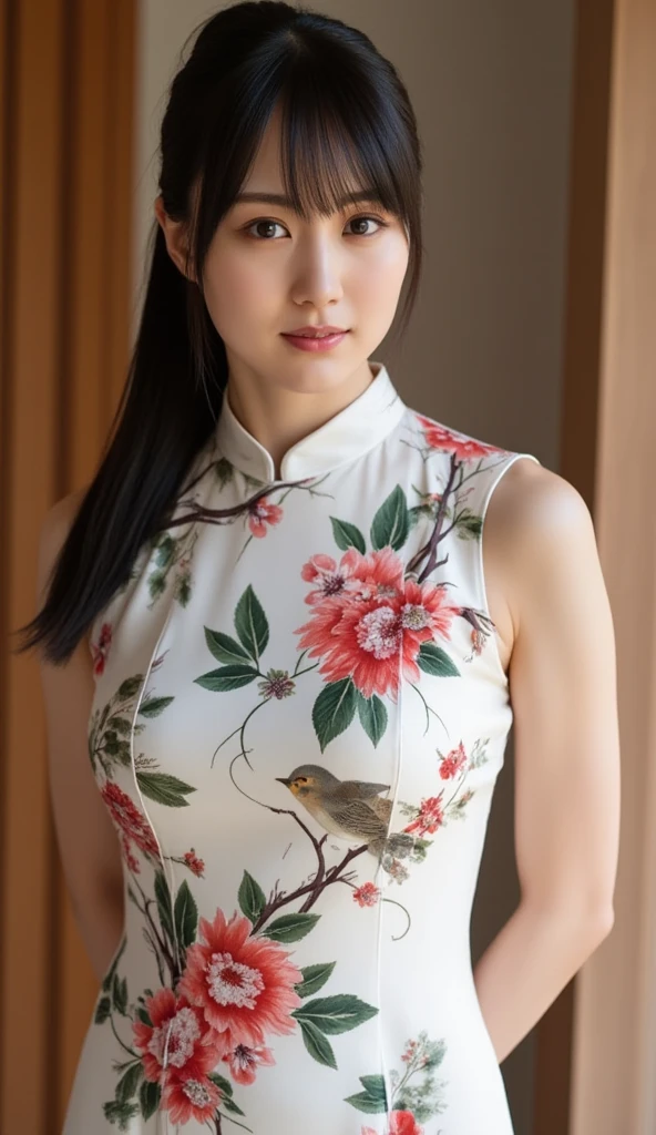 Oriental beauty，with white skin。