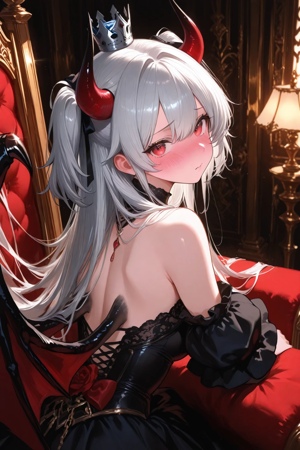 8K、Gorgeous White shirt,A bewitching succubus wearing a red and silver jacket.,so beautiful(Like the real thing)、gorgeous red and black pants,Women of Araphedo、Beautiful wavy silver hair、big breasts、5d cgi anime Fantasy artwork、Fan Art Mayo Art Station、Digital fantasy art)、Big blow Loss Draw、Spectacular fantasy art style、Beautiful Succubus、charm、Beautiful fangs、Looking at the audience、Captivating Gaze、masterpiece,masterpiece,Photorealistic RAW photos of the highest quality。Bright colors,Rich colors, Backlight, Cinema Lighting, Film Grain, 50MM lens, Nikon D850,Realistic Skin,Fantasy art,Character Art,Ultra-high resolution,Realistic scale skins,Goddess of Evil,Horns of the Evil God,A muscular and slender macho man,Golden Eyes(Golden Glitter Effect),My abdominal muscles are severely torn(超Realistic Skin),smile,White shirt,Red and silver jacket,Sandy Beach,