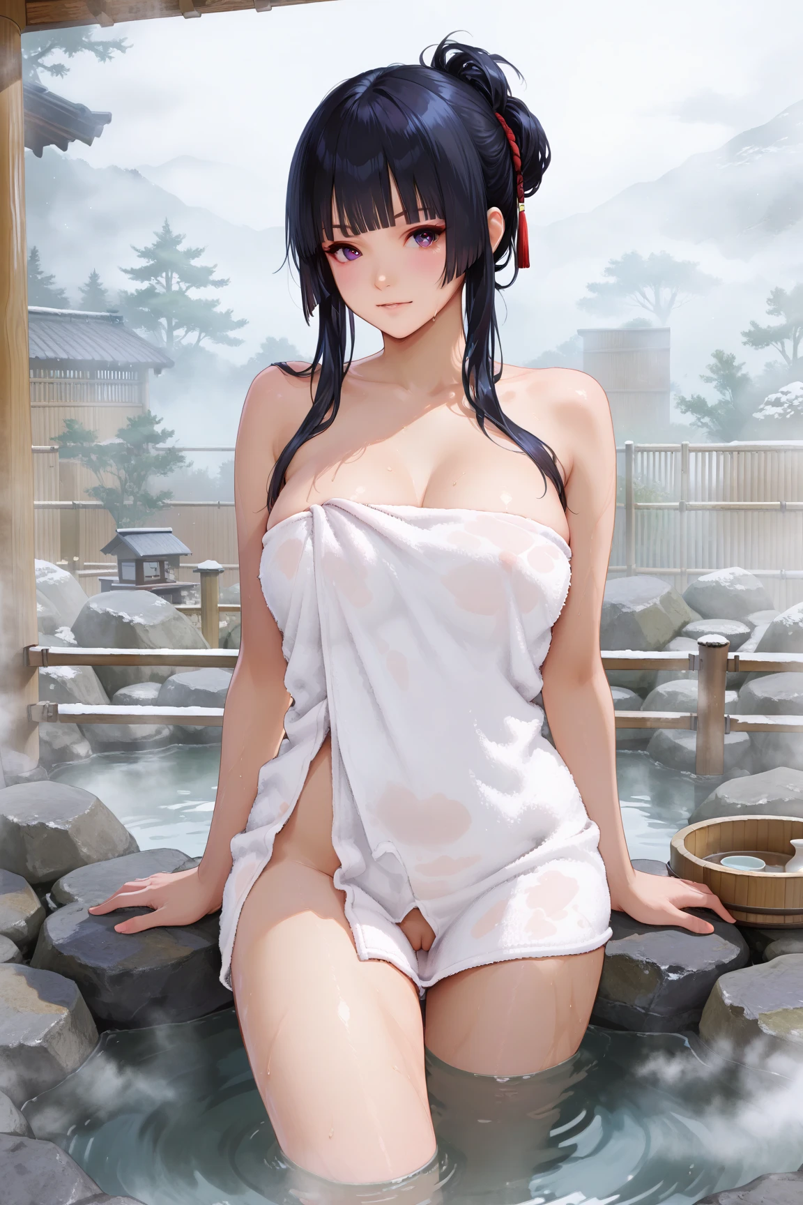 pieces fly、masterpiece、highest quality、Super detailed、High resolution、High resolution、8K portrait、Unity 8k壁紙のHigh resolutionCG、unity 8k wallpaper、cute type little:1.5、:1.5、Highly detailed CG unity 8k wallpaper、realistic、real person、cute type little、 portrait photography、shiny skin、High resolution、(16 years old:1.2)、(1 girl)、beautiful clear eyes、very detailed explanation、delicate face、nice lips、slender body、Same with big breasts thin waist、thin legs、(hot spring town footbath:1.6)、((fog:1.4))、1 girl, cute type, perfect face, seriously, (blush:1.5),((There are a lot of people nearby:1.4))Same with big breasts,((Yukata:1.3)),、(((Clothes with open front:1.5))), (((I have nipples)))、Detailed description vagina,show vagina,spread legs,spread ,((cum in vaginas:1.4))