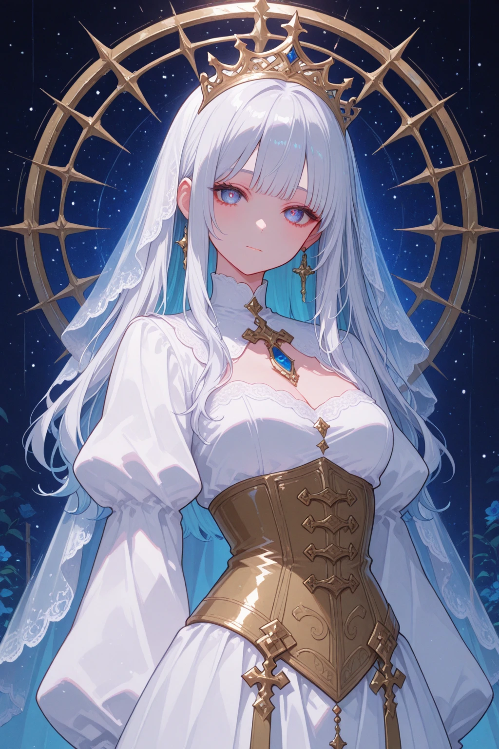 ((best quality)), ((masterpiece)), (detailed), 1girl, Character design, female, dynamic poses, long white grey hair, grey white eyes, very skinny, detailed, best quality, no accesoires around the neck, no shoes, prominent collarbones, skinny arms, flat stomach, visible hip bones, full body, blank white background, plain background, white background, red and white clothing, Bloodborne inspired, occult aesthetic, occult, detailed and intricate steampunk and detailed gothic, NSFW, Very dramatic and cinematic lighting, cosmic horror, grim-dark, side-lighting, perfect face, NSFW, Fluttering lace flared long knee length dress with frilly petticoats, knee length dress, pleated petticoats, petticoats gothic, complex lace boots, side-lighting, gothic aesthetic, wielding a mighty sword with mechanical components, mandalas, small breasts, a fairy, various different types of insect wings, NSFW, full body, whole body, body, plain background, white background, blank background, no background, white background NSFW, chains, full body, whole body, head-to-toe NSFW