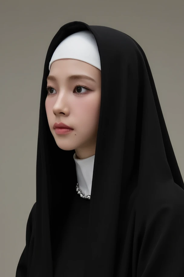 、Young nun, Bible, Gray Hair, church, Realistic and detailed eyes  ,  Browsing Caution,,((( She is being made to ))),Kind Face、(()、((Put it in your mouth))
