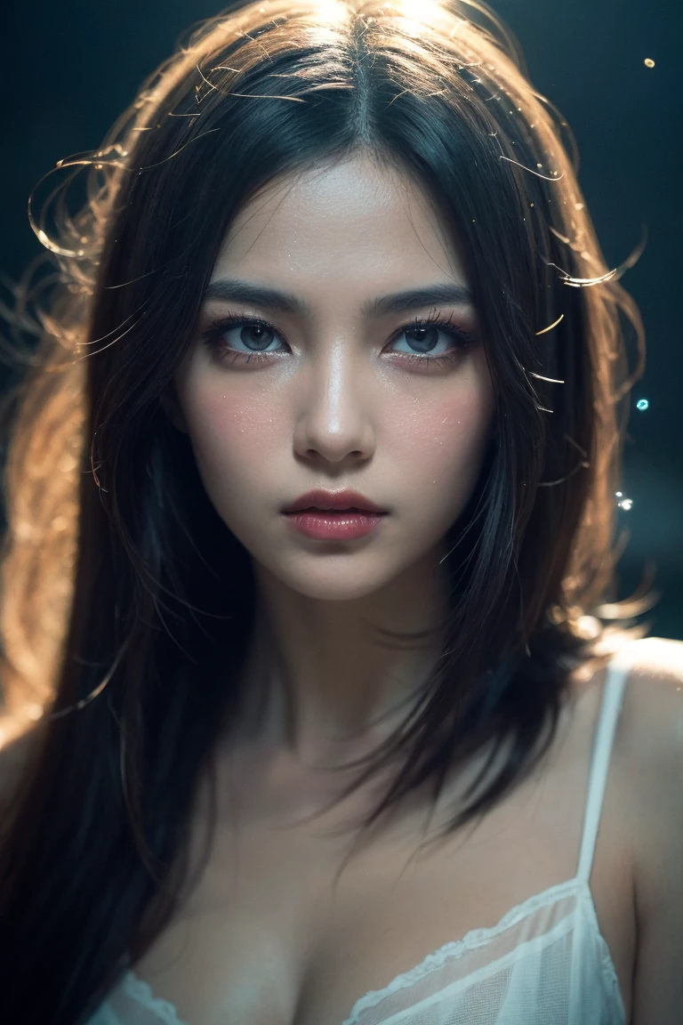 (highres,masterpiece:1.2),(realistic:1.37),(best quality, highres, ultra-detailed, realistic), mesmerizing cyberpunk dark fantasy, Medusa in all her sinister beauty, with six serpent arms gracefully intertwined. (Her radiant eyes:1.6), hypnotic and piercing, capture the essence of a demonic queen. The details of her face, meticulously crafted, reveal every delicate scale and unique pattern. The atmosphere surrounding her is filled with an otherworldly aura, bathed in a mix of neon lights and shadows. The backdrop resembles a movie scene, with hints of an ominous underworld. This portrait presents a close-up shot, focusing on the captivating visage of the goddess, portraying her as a captivating and formidable presence in the realms of darkness, the most beautiful face in the universe, erotic face, sensual face,（NSFW:1.3）high nose, dreamy blue eyes, naked completely, naked breasts, full body picture, sexy pose