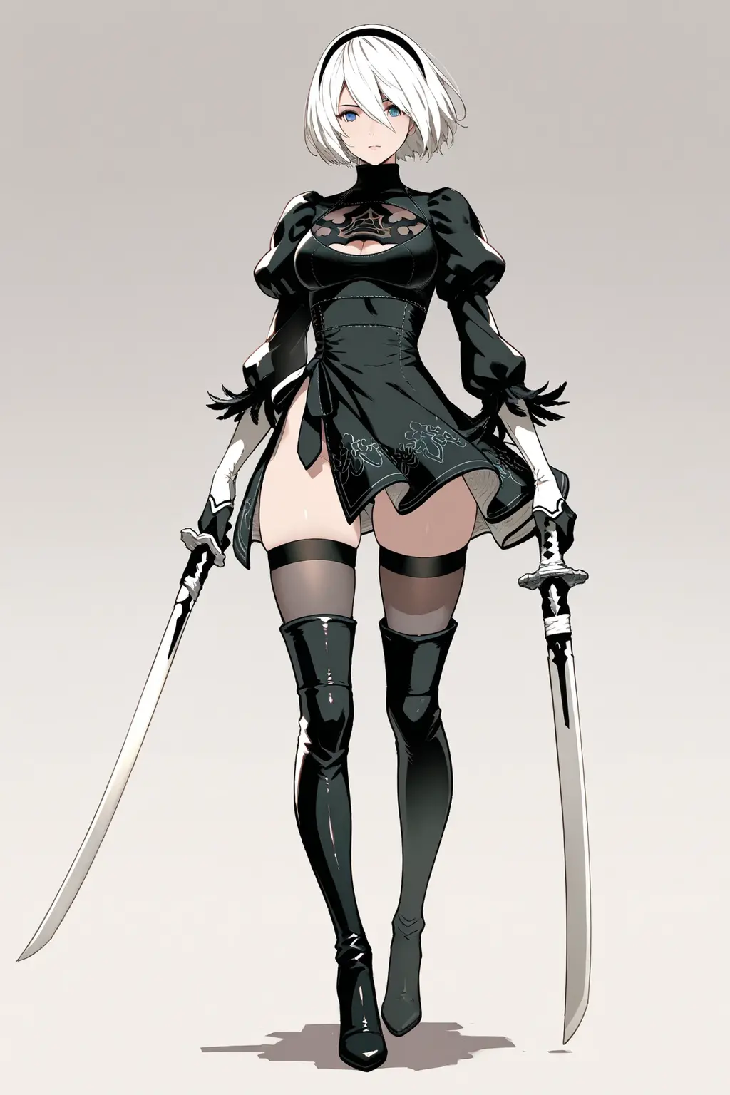 Long katana, long knife, Japanese sword