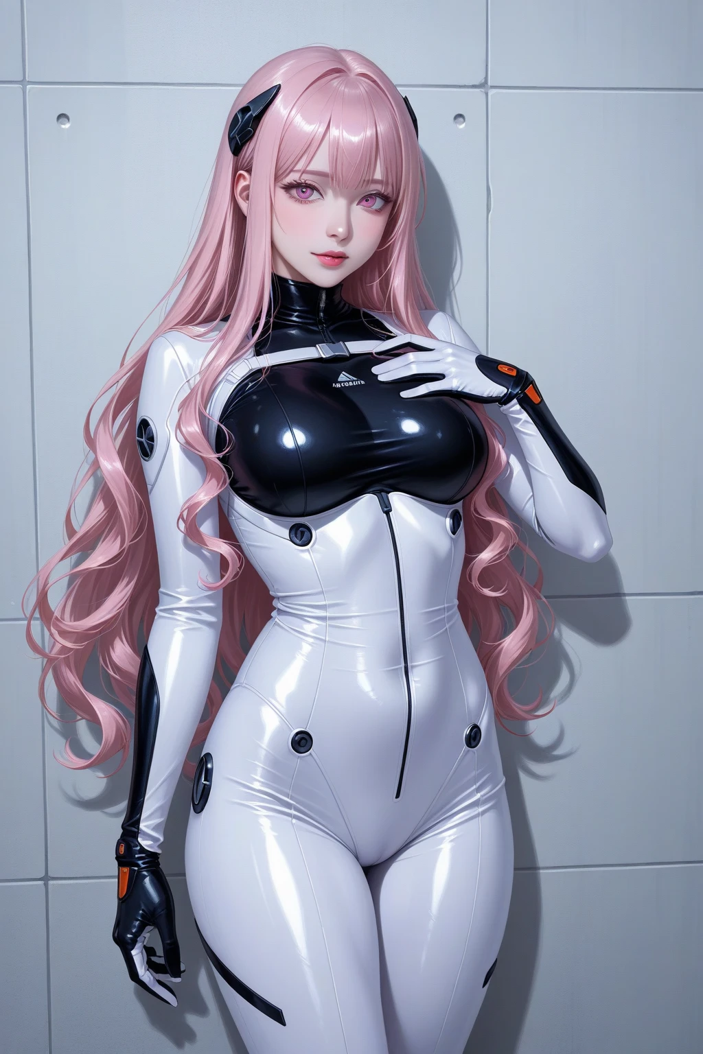 (best quality:1.3), (realistic, photo-realistic:1.1), (sexy pose:1.1), (armpit:1.3), (open your legs:1.2), (multicolored hair:1.2), large breasts, wide hips, (glowing skin:1.2), (garden:1.1), (colorful flowers:1.1), (cinematic natural light effects:1.2), (Swimsuits with attention to detail:1), (Shiny accessories from Cyberpunk:1.1), (Long sleeve transparent skeleton latex rubber suit:1.3)