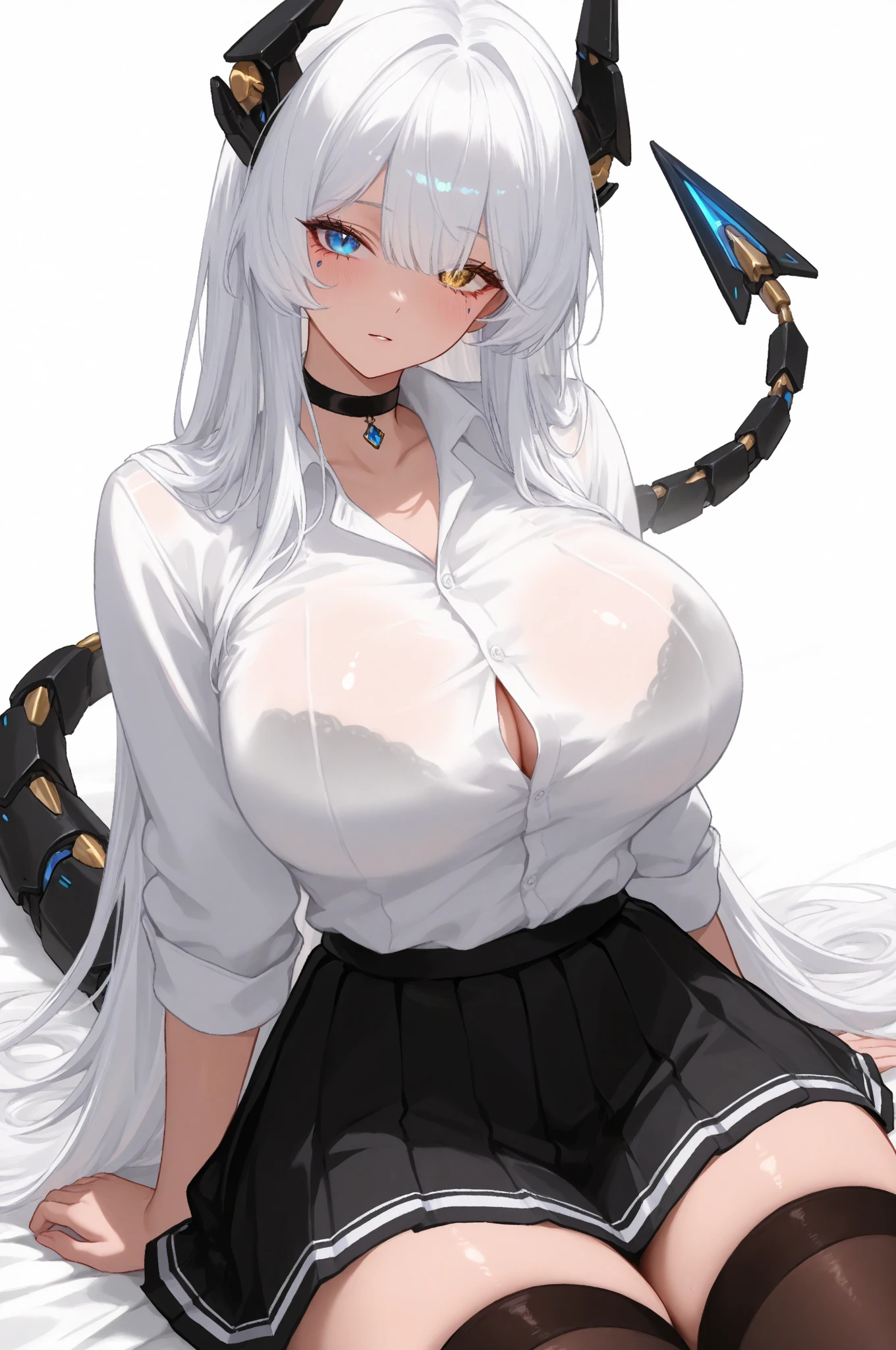 a beauty girl,Mature face,a matural female,Fluffy tail hair,Ultra-loose underwear,clothes slipping off,Anterior convex and posterior,Straight chest,Ruddy complexion,Huge fox tail,nabel,(huge tit),adventurer,tit,areola of breast,pantiess,Stockings,Human Services Group,Parchment rolls,White hair,Data panel