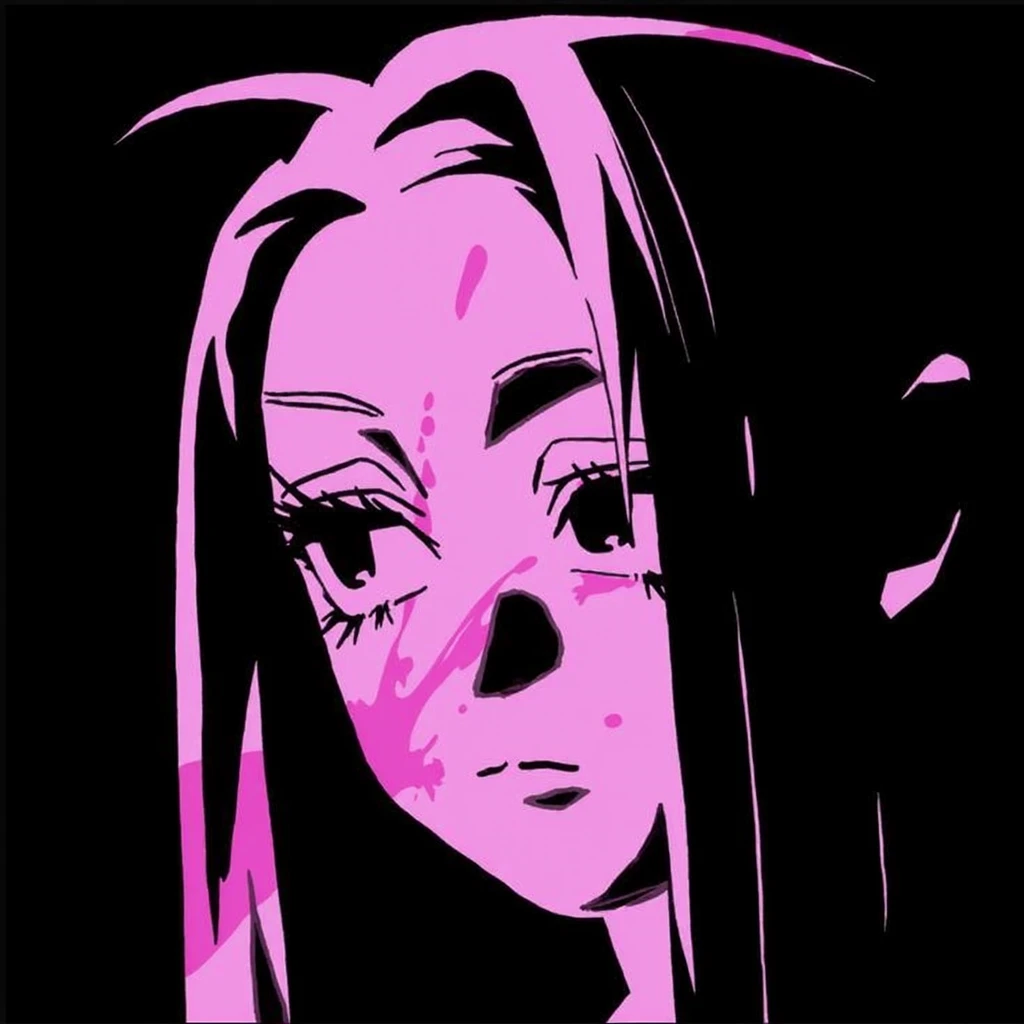 15 year old girl based on the image, with heterochromia, one eye completely green, and the other eye blue, body style small breasts, wide hips, long straight black hair, mestiça de chinesa e africana.