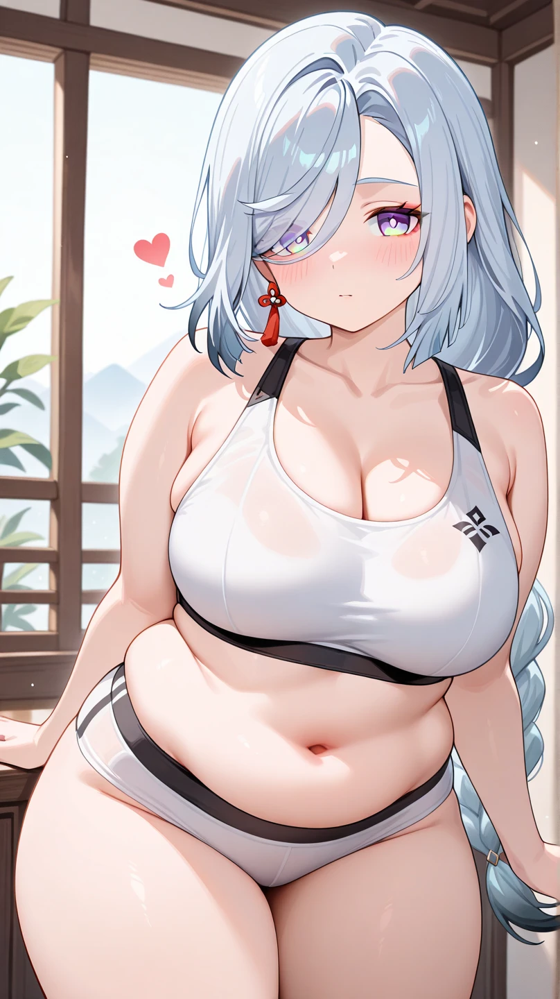 Fat woman, fat belly, beach, sunny day, bikini, White bikini top, White bikini Bottom, chubby