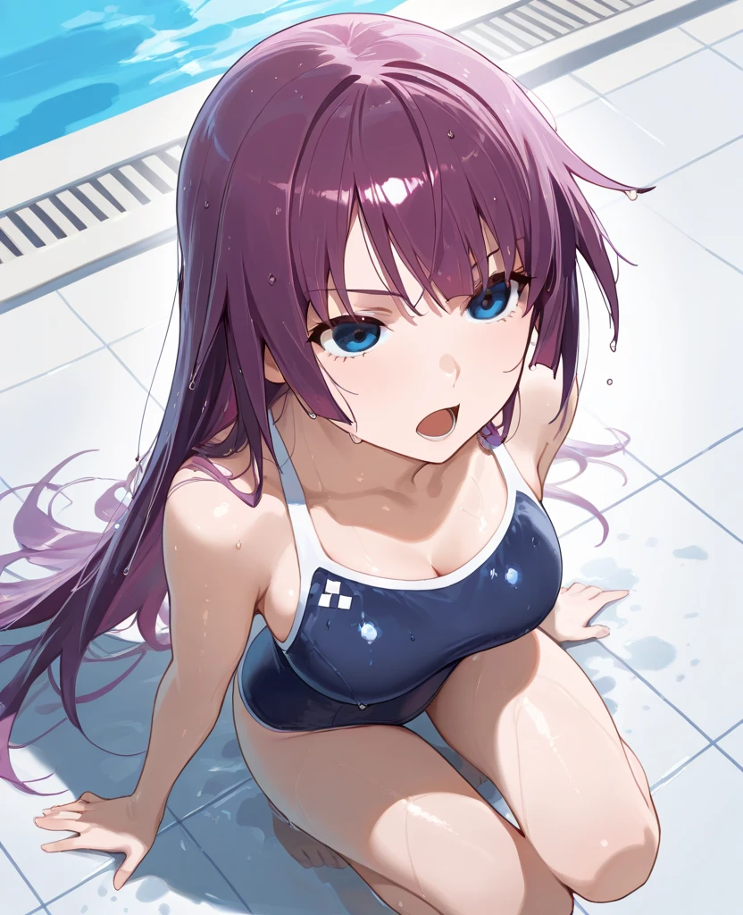 (masterpiece:1.5), illustration, 4k, 8k, (high quality:1.1), highly detailed, detailed face, HDR, vivid colors, natural lighting, pretty eyes, beautiful face, <lora:theovercomer8sContrastFix_sd15:0.7>, (1girl), long and messy purple hair, long twin tails, yellow eyes, blush, medium, tight bikini, (underwater:1.2), water ripples, wet skin, wet hair, (((holding breath))), air bubbles
<lora:abe:0.8>