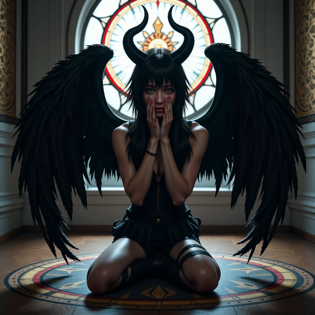 demons and fallen angels already chained in eternal darkness