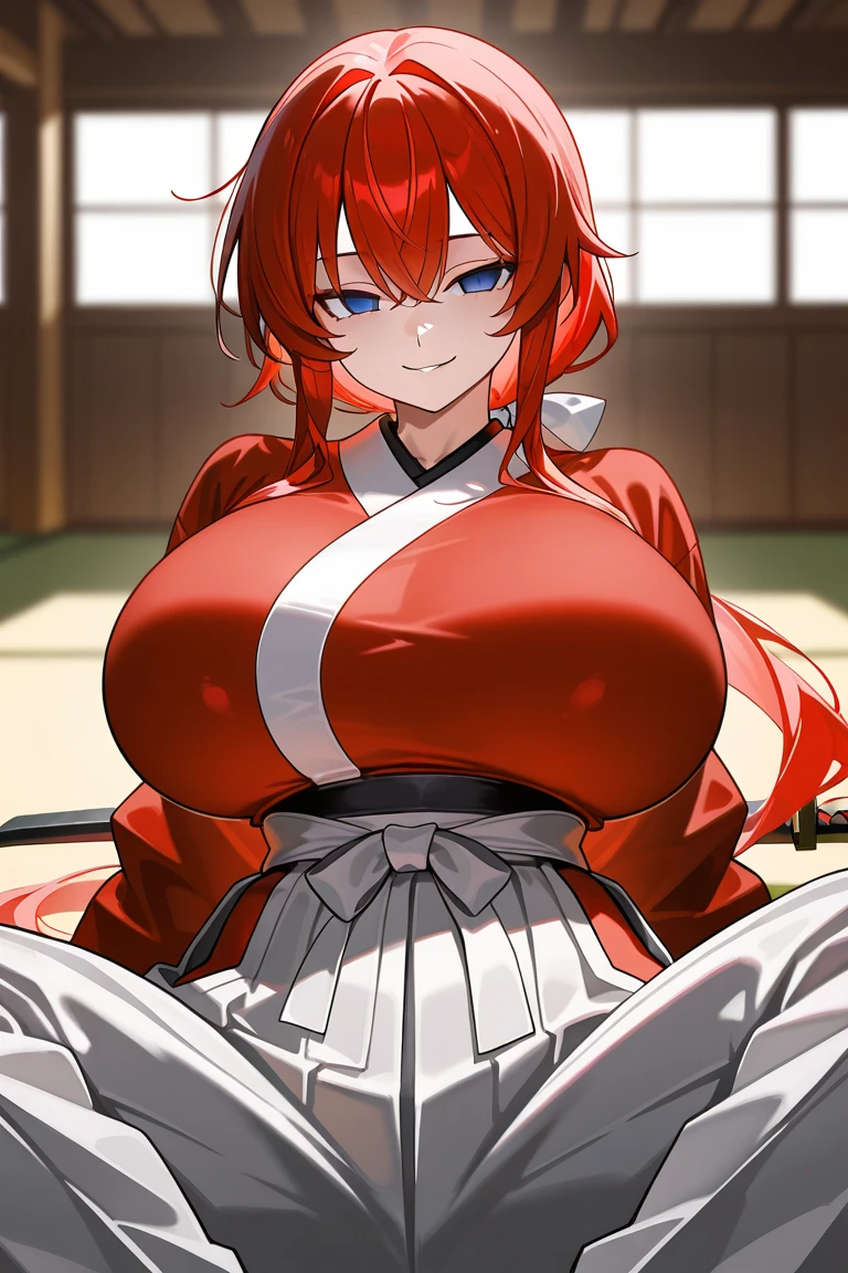 sakura miko,1girl,solo,Females in heat,blush,super huge breasts,slender,looking at viewer,near