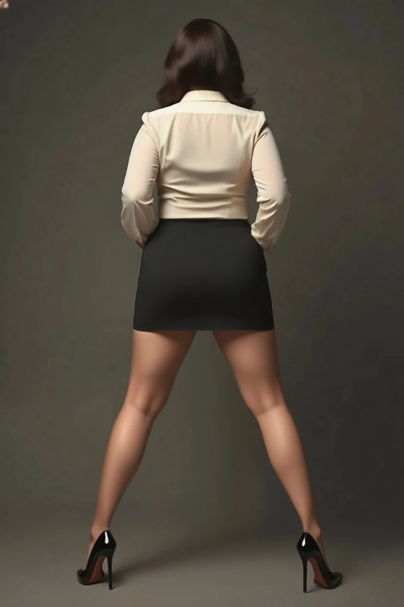 (tmasterpiece, 4K, Best quality at best, Alone, Colossal tits, Split sleeves, Stood up),Girl in casual clothes,Colossal tits,Wear a skirt and shirt,black color hair,A surreal schoolgirl,highly detailed character,woman wearing skirt and shirt holding purse,Standing full body portrait,k hd,complete head and body