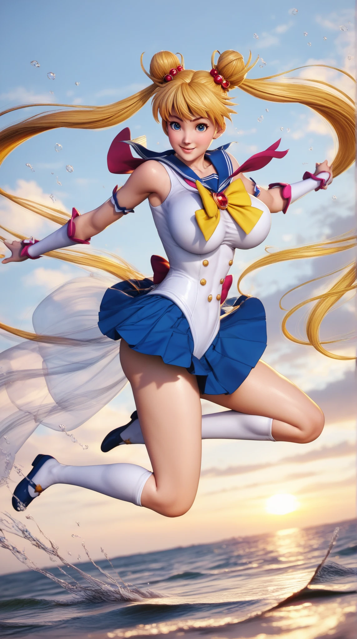 (masterpiece, best quality), Sailor mars, Sailor mars clothes, Sailor mars hairstyle, pinup pose, cute