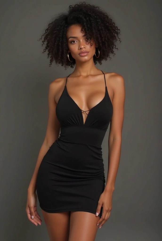 Realistic black woman, Dressed