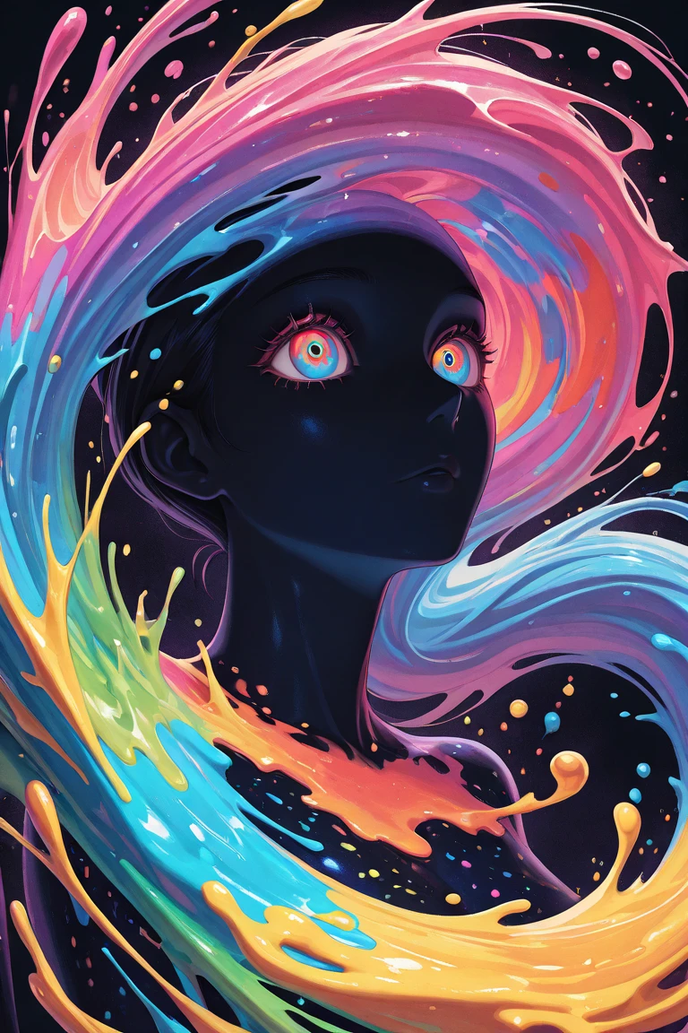 score_9, score_8_up, score_7_up, score_6_up, score_5_up, score_4_up, did vaporwave style, solo, 1girl, female, water, white background, red eyes, simple background, from side, glitching, smoke, in tatters,
