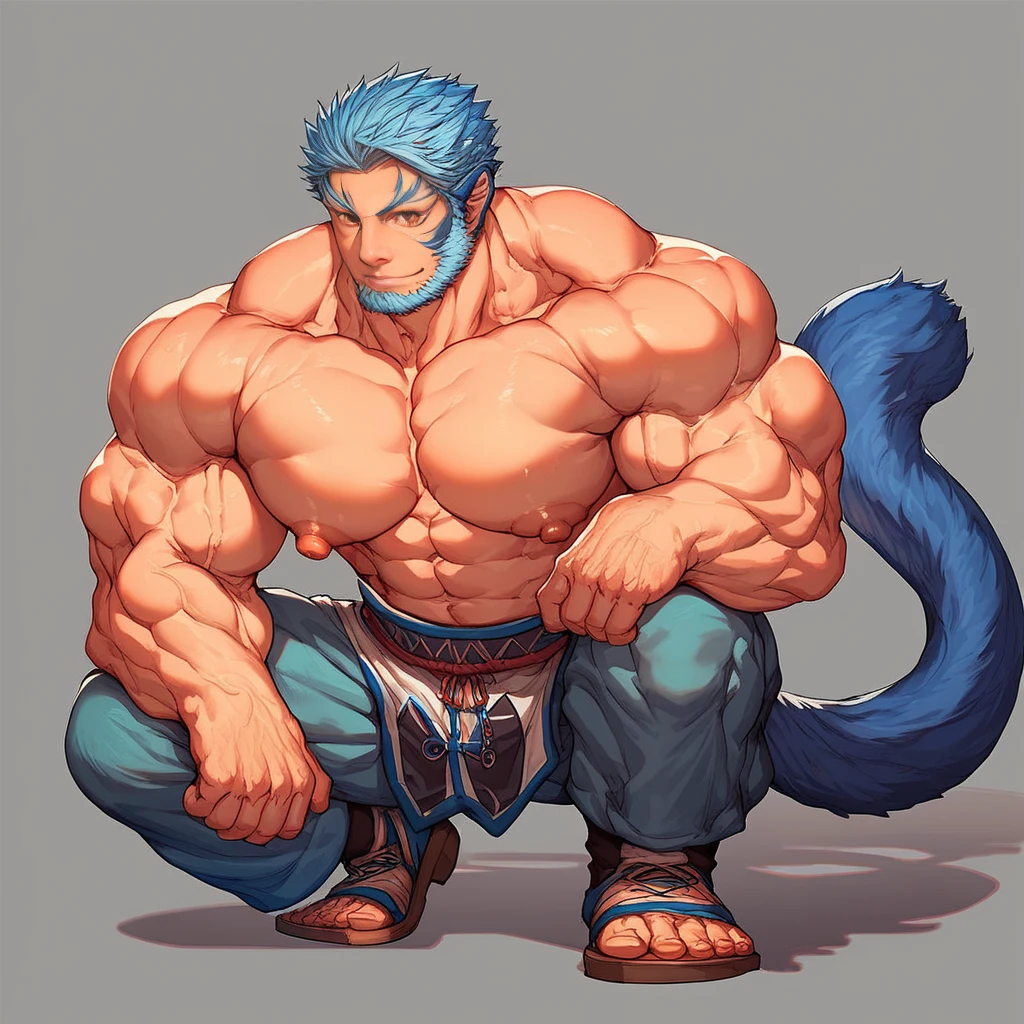 Huge muscles,Lots of drool and sweat,Harness,Huge erect penis,Full body image,Imminent sexual activity,Shake hard,Anal Sex,Ejaculating with force,p5yusuke,Fox Mask,Black clothes,White Tail,Yusuke Kitagawa,Japanese clothing,Blue Hair,A dark mine tunnel with railroad tracks,Goku,super saiyan 3,blode hair,orange dougi,green eyes,no eyebrows,yellow aura,electricity