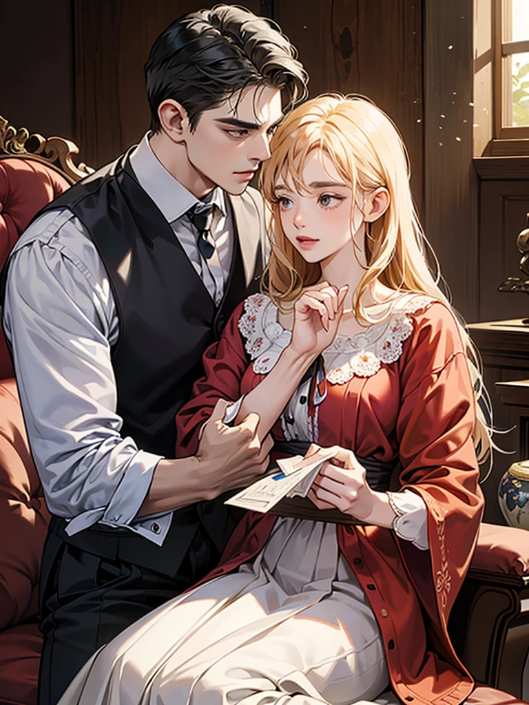 anime drawing, Leo and Maria