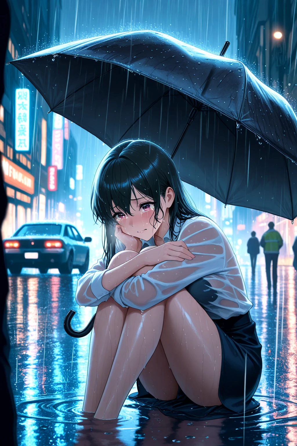bed、Pussy、tits、Cute gestures、Leg spread、Climax、Get wet、Sweaty、Full nudity、blush、Pussy（Show it to the camera）Naughty expression、Agony、Cute hairstyle（random）、Black Hair