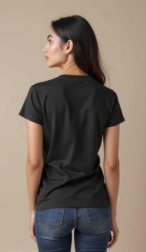 a woman wearing a black t - shirt and plaid skirt, wearing black tshirt, wearing a black tshirt, wearing a black t-shirt, black t shirt, black t - shirt, black t-shirt, black shirt, wearing a black shirt, wearing a t-shirt, wearing a black!! t - shirt, black top, he is wearing a black t-shirt