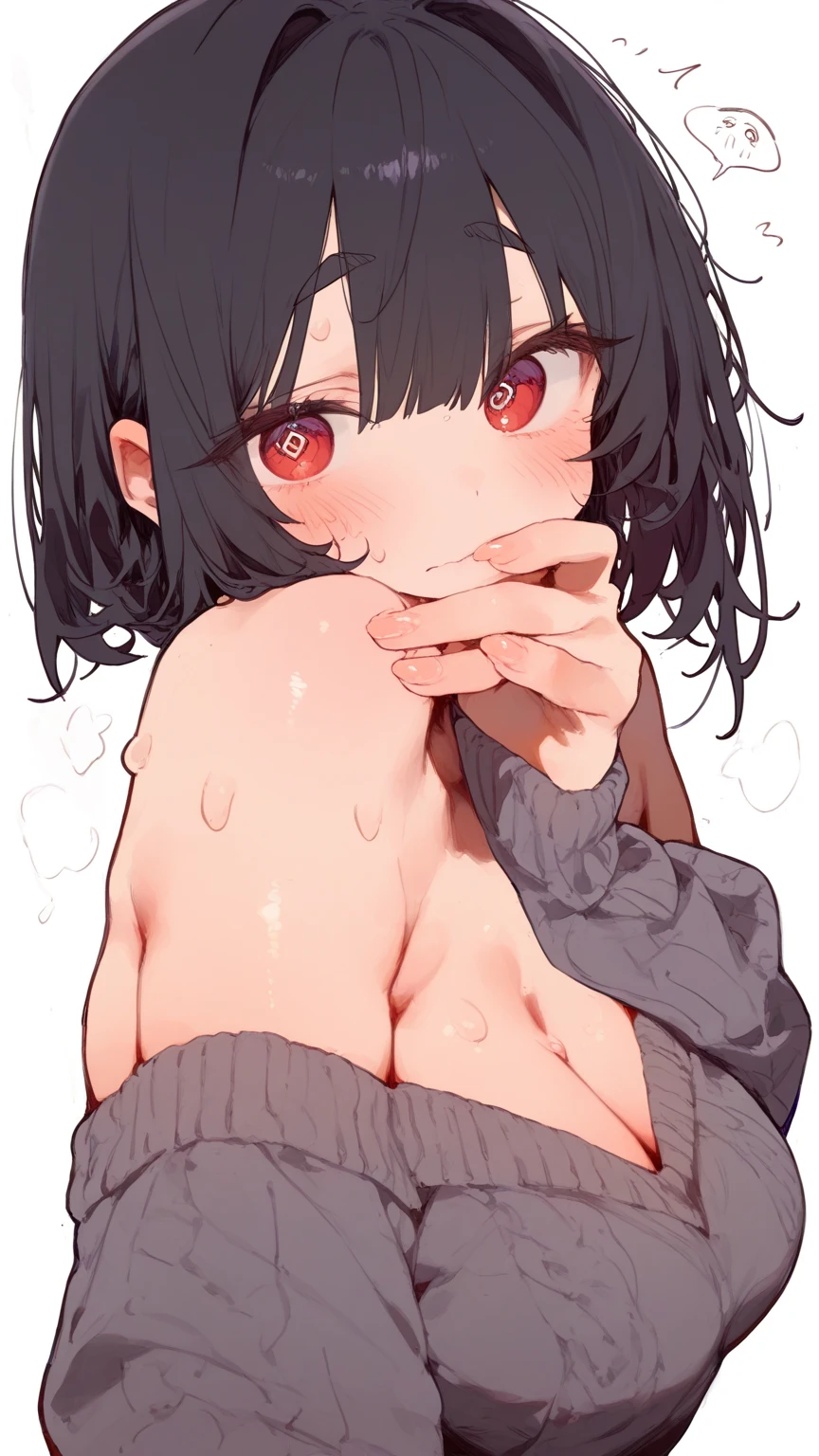 (((((In the stomach))))), woman、Cat ear、Overall image、Flat chest、naked、Sweat、suffer、narrow、Unable to move、Push left and right with your hands、Delicate face、Ultra HD、Masterpiece、distinct
