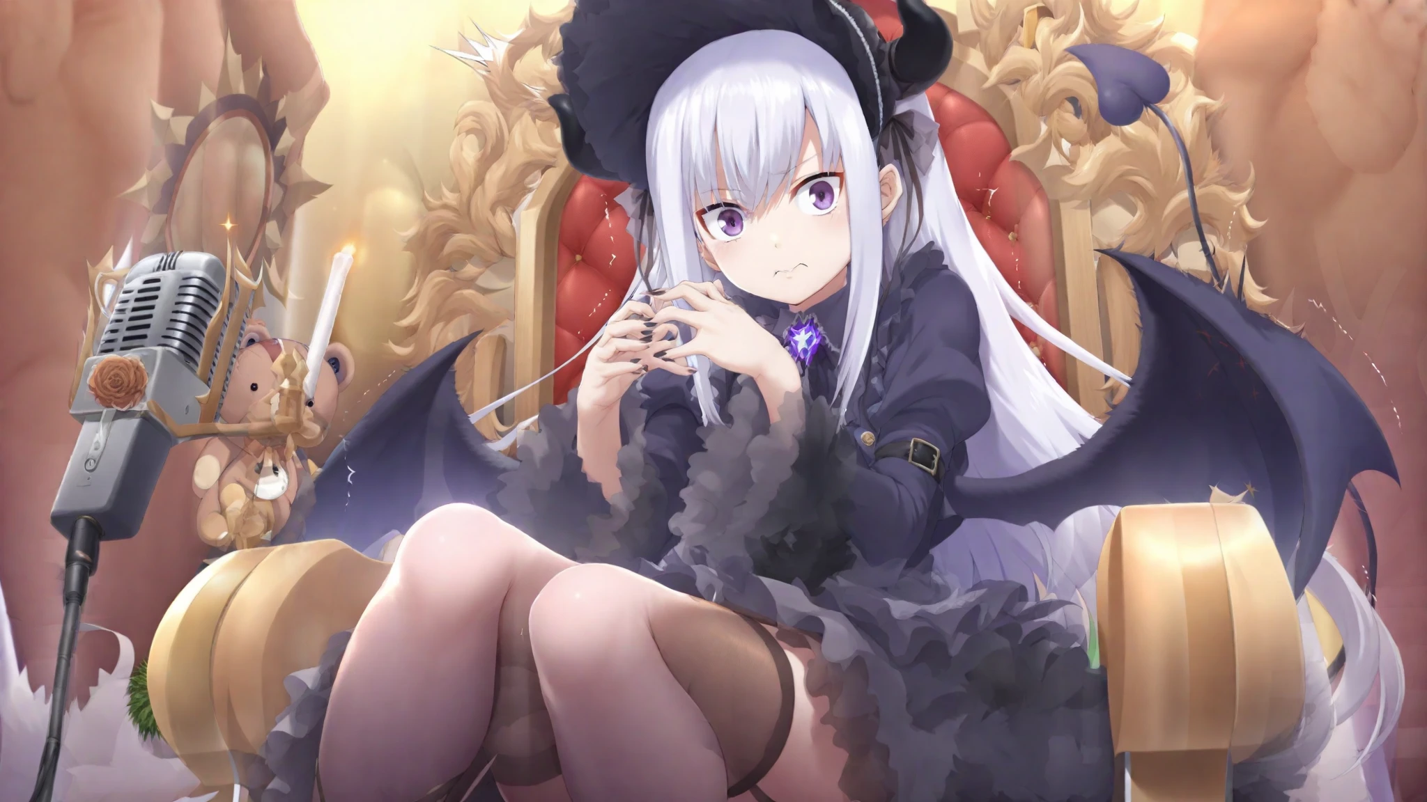 (NSFW:1.5), masterpiece, (realistic, photo realistic:1.2), ((highest quality), extremely fine and beautiful, beautiful face details, real human skin, realistic, photorealistic, From below, 1girl, elaina (majo no tabitabi), solo, witch hat, long hair, black headwear, blue eyes, collared shirt, hair between eyes, white shirt, ribbon, yellow ribbon, bangs, upper teeth only, teeth, neck ribbon, bow, witch, open clothes, blush, anime coloring, hood, yellow bow, jewelry, floating hair, yellow bowtie, shiny hair, bowtie, black robe, wing collar, open robe, purple eyes, dress shirt, Tiny breasts, Cowboy Shot, (Sex with multiple men:1.3), Spread legs, Lying down, Exposing breasts, Cute face, Expressionless, Outdoor, crowd of boys