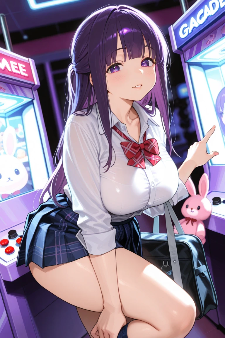 masterpiece, best quality, girl, 10yo, (petite), hair ribbon,
orgasm, straddling, idol dress, (open clothes), (dress lift), bare flat chest, nipples, (masturbation, dildo in pussy), break, fuzoku, storefront, scenery, night, neon,