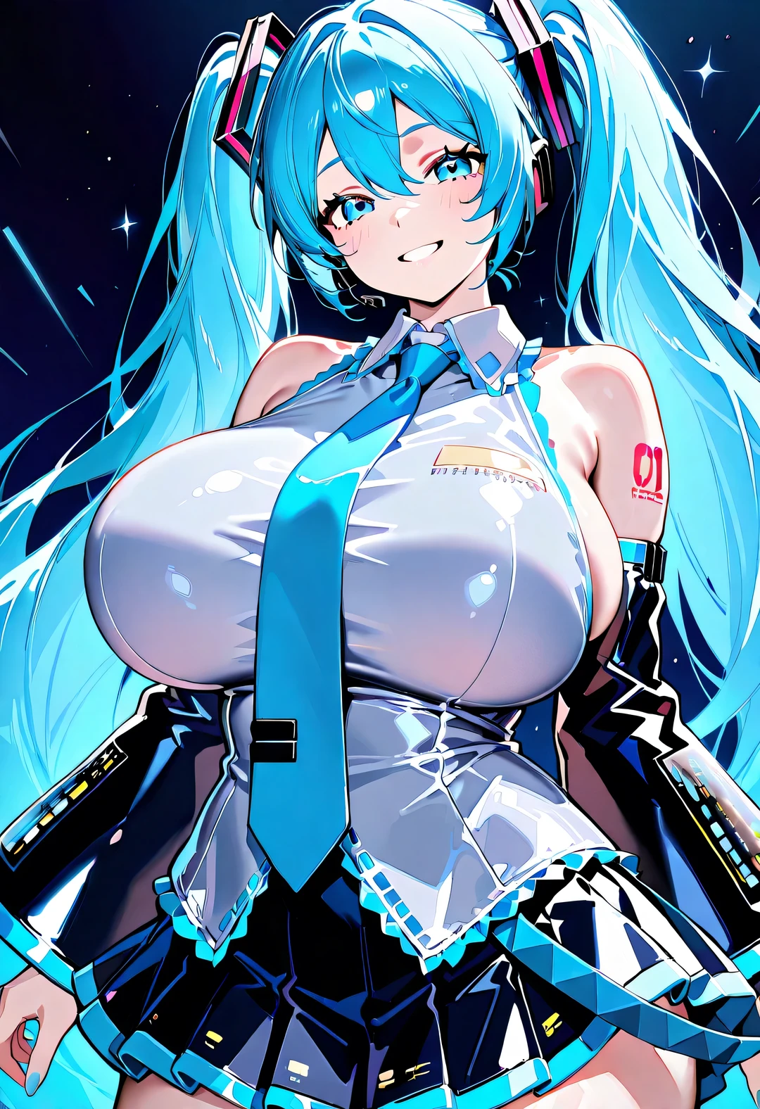 Anime Waifu beautiful detailed eyes, beautiful detailed lips, extremely detailed eyes and face, longeyelashes, 1girl, sensual, young woman, medium breasts, beautiful feminine face, nice thighs, slim, sexy, erotic, beautiful clothes, perfect body, cinematic lighting and framing, (best quality,4k,8k,highres,masterpiece:1.2),ultra-detailed,digital painting,portrait,glamorous,highly detailed,soft lighting,warm color tones (Official Art、Highest quality、unity 8k wallpaper、32K、 masterpiece、Very detailed、High resolution,Perfect Anatomy),(Natural soft light:1.2),Beautiful face and eyes in every detail,20 year old beauty、Hatsune Miku Vocaloid, Big breasts twin tails,Light blue hair, Bright Blue Eyes, Long Hair,(Slim lower body:1.5,skinny:1.3,Ideal body type,Mid-chest)、Beautiful hand with five fingers、White competitive swimsuit,Pool