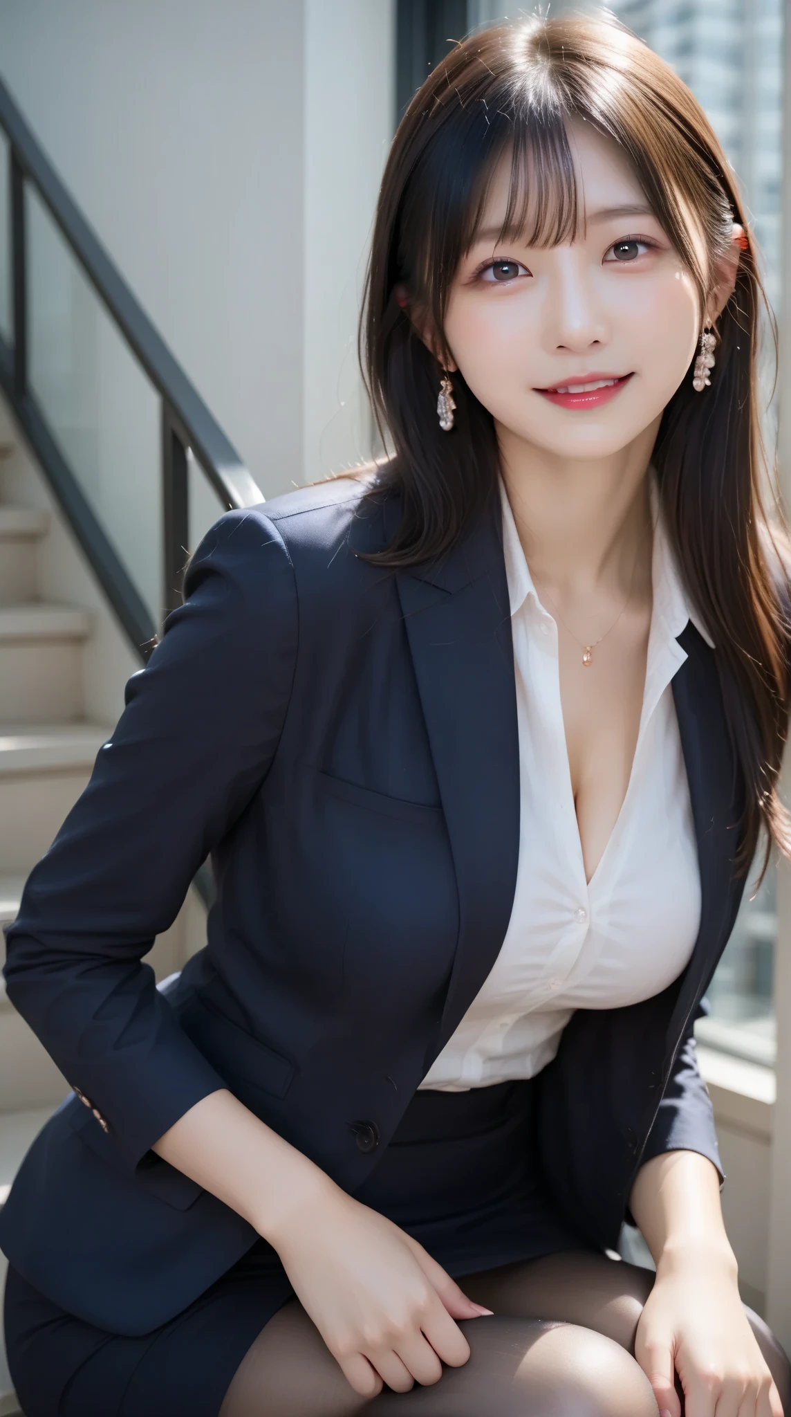 (((full body,including legs)))、(((オフィスレディ、OL、office lady、通勤中、little smile,formal clothes,navy knit、v-neck knit、thin knit、navy tight jacket)))、(((horseshoe-shaped hairband)))、formal ,high heel、Dressed up、(Photo real:1.4)、(A hyper-realistic:1.4)、(Photorealistic:1.3)、 (gentle lighting: 1.05)、(Improve the lighting quality of your video:0.9)、32k、 1Girl、28years old girl、photorealistic lighting、Back lighting、Facial Lights、Ray Trace、(bright:1.2)、(Increase quality:1.4)、 (best quality real texture skin)、Fair eyes,Delicate and delicate face, Close-up of the face, navy knit,very tight knit,v-neck knit、navy pencil skirt ,navy tight skirt, (Bodyline mood improvement:1.1)、Glossy skin、(wavy hair,blonde hair),韓国アイドル、乃木坂アイドル、Sculptural Idol Pose、little smile,blush,red cheek,Beautiful actress、Neat woman,whole body, (((large breasts))),(perfect row of teeth),slender waist and hip,beautiful long legs、blonde hair,(full shot)、((8heads tall)、(((誘惑している、恥ずかしい)))、dynamic pose,gravure pose,(thick eyeliner,eye shadow),((red cheek、red lips)),Super Clean Night View、night time、blush,little smile,(((full shot)))、a little open the legs、(((in the crowded night train)))
