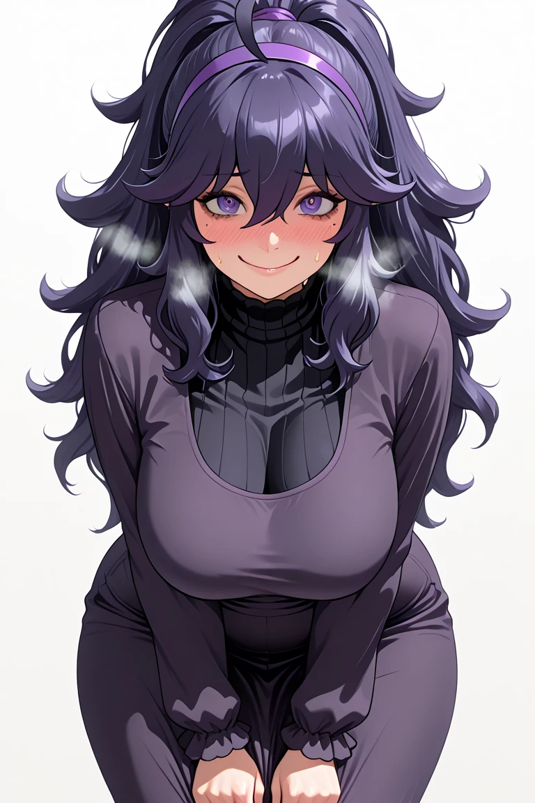 masterpiece, looking at viewer, <lora:hex_maniac_anime:1>, hex maniac, <lora:urabe_mikoto:1>, urabewz, long hair, hair over one eye, black eyes