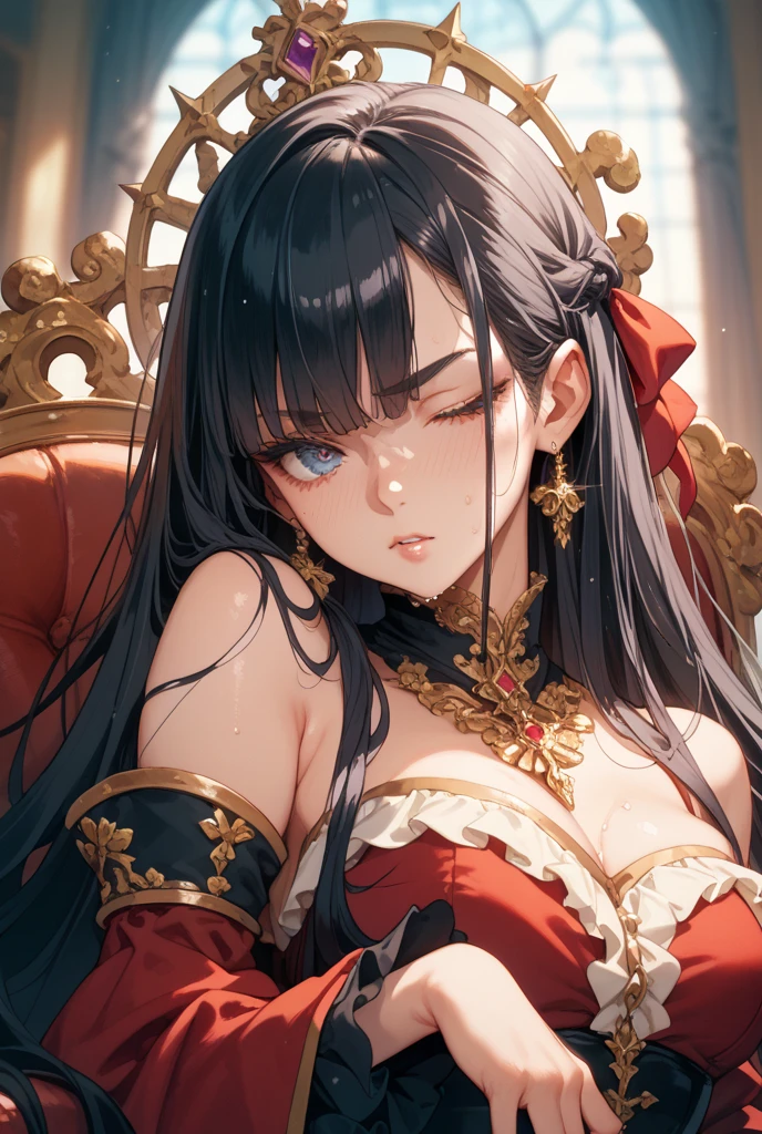 (masterpiece, top quality, best quality, official art, beautiful and aesthetic:1.2), (1girl), extreme detailed, thick_red_book_face, <lora:thick_red_book_face_:1>