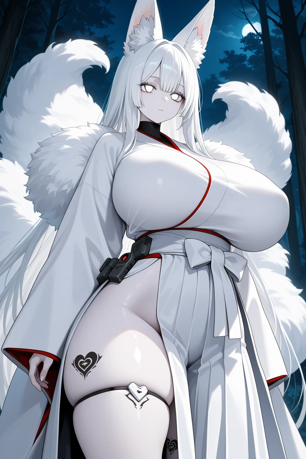 Sex , White hair, black red eyes, semi nude, hypnosis, cum on body, city, adult big breasts small ass, White shirt, black tie, excellent photo quality, Anime graphics, long hair angel