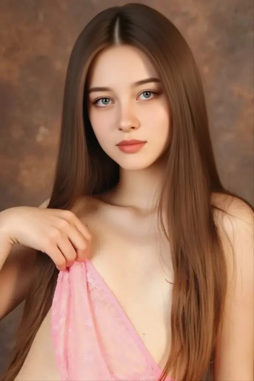 1girl 13 year old, solo, long hair, small breasts, looking at viewer, brown eyes, jewelry, necklace, off shoulder, , skinny, lips, realistic, nose, flirting with camera, cleavage, perfect eyes, (one head)
