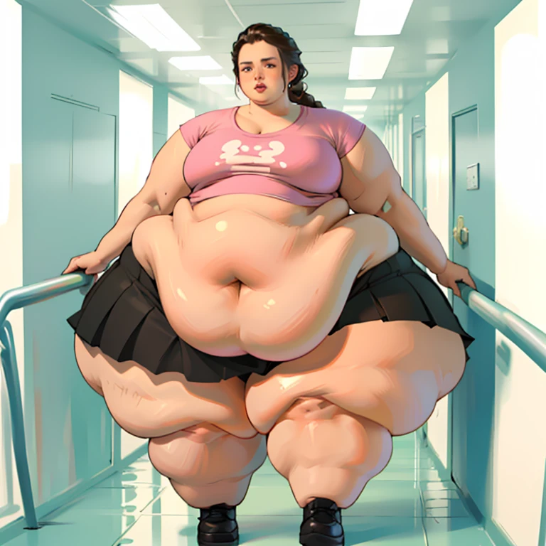 ((masterpiece)), ((best quality)), ((highres)), ((intricate details)), Km Kardashian, ((massive breasts)), ((chubby)), ((massive thighs)), (((gigantic ass))), detailed face, beautiful face, sultry expression, cute pose, bodycon dress