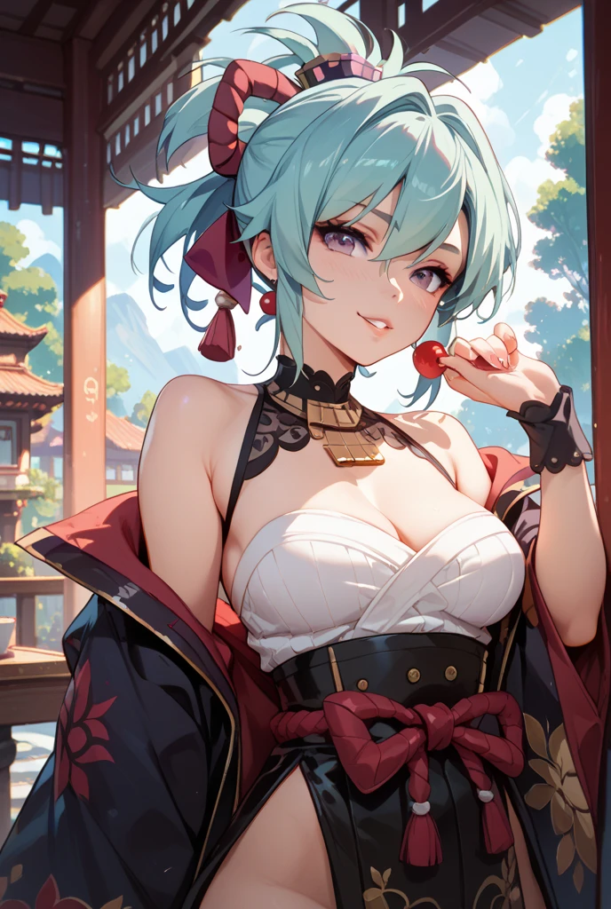 (NSTDA.:1.2), (10, beste-Qualit, master-piece: 1.4), ultra-high resolution, (lifelike, photorealistic portrait: 1.48), 20 age, Cute Girl, (See through the microcolor bikini beetle:1.11), Famous Japanese actors, gigantic breasts, Blue Eyes, Head tilt, cowboy shot, from the side, looking at the audience, expressionless, Beautiful lake, Zeiss 150mm F/ 2.8 Hasselblad, In Japanese shrines, Whole body, foot, Ultra-Wide Angle