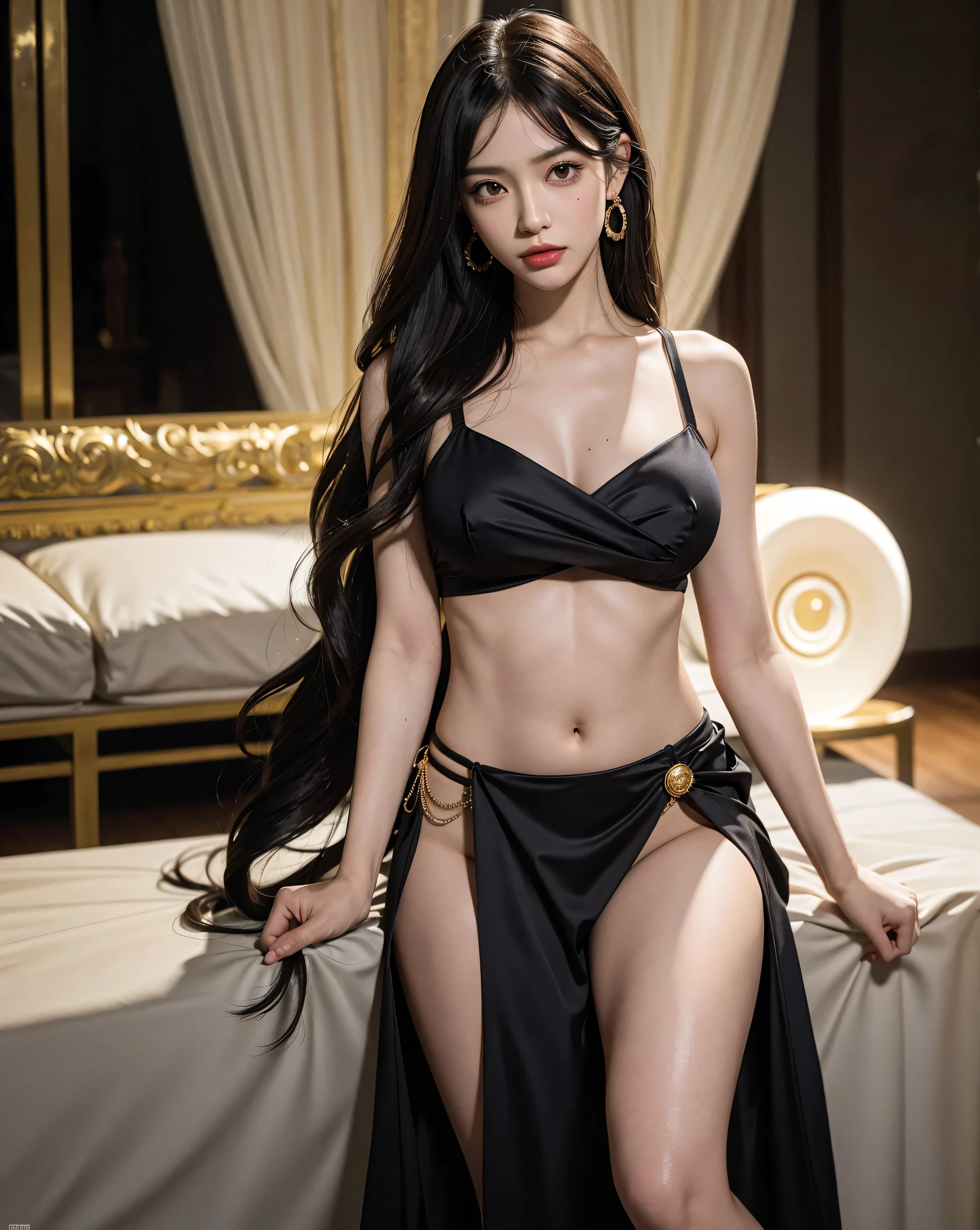 Beautiful long legs sexy big breasted queen