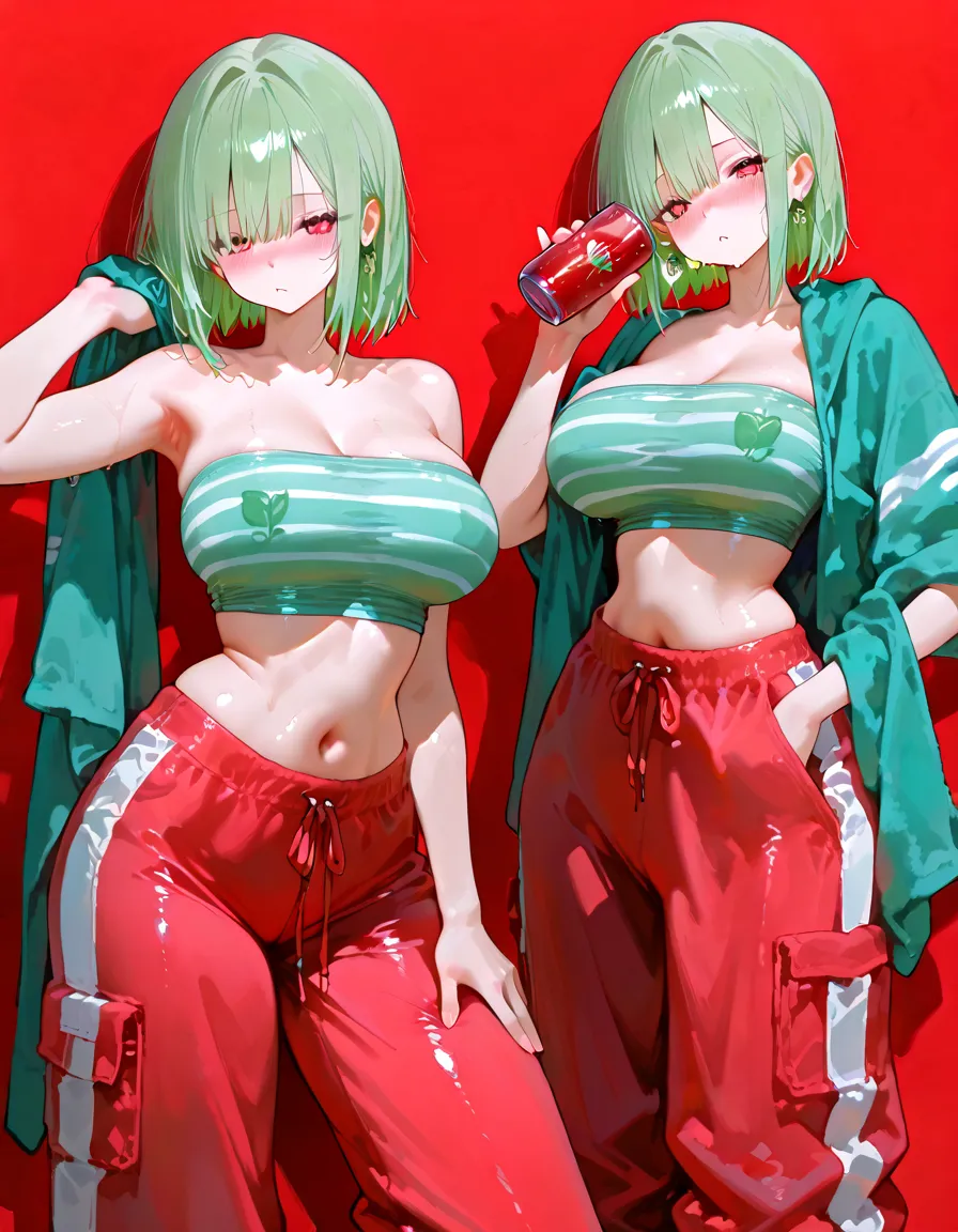 ((masterpiece, best quality)), highres, 8k, cinematic light, high contrast, depth of field, intense glow, detailed background, 1girl, cute, detailed eyes, sparkle in eyes, detailed iris, grin, stylized, (green_hair:1.3),(hair over one eye), luminous, dreamer, dreamy eyes, sleepy, (yellow_eyes:1.3) enchanted green eyes, hood, hoodie, frog hoodie, (frog hood:1.5), froggy, (frog in disguise:1.3), unzipped hoodie, (naked hoodie:1.3), cleavage, belly button, no pants, no skirts, bottomless, no shirt, shirtless, (green_hoodie:1.3), cute, cute smile, (blushing:1.3)