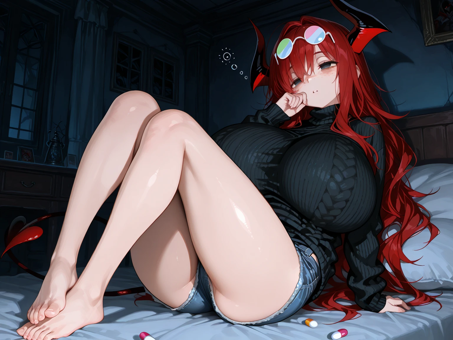 Фон комната,робкая эмо девушка, Very cute emo and sexy emo girl, masturbating, оргазма, in a random sexual position, wearing sexy lingerie, showing her ass, ahegao expression, epic realism, 16k, high quality, extremely detailed, photorealistic, ultra detailed, sharp focus, hyper realistic