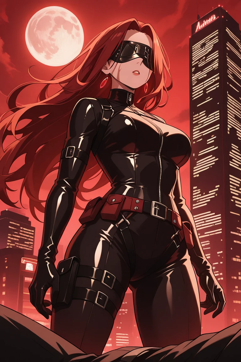 remove the woman and replace it with more of the burning city