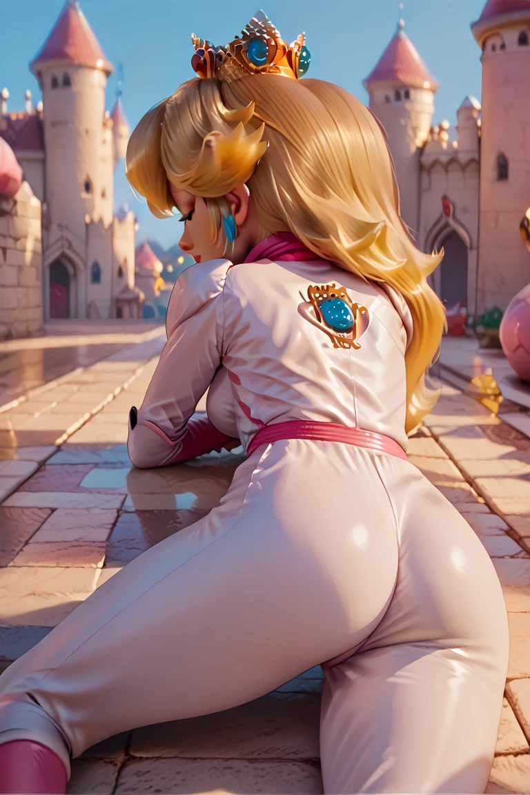 nsfw, 8k,highres, wallpaper, best quality, 3d animation, 1girl, bodysuit, looking at viewer, crown, outdoors, street, night, squatting, spread legs, 
<lora:mpeachv3:0.8>