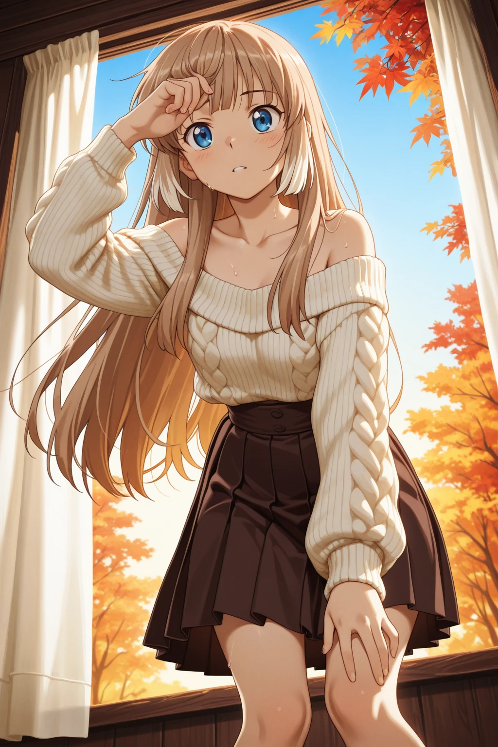 score_9, score_8_up, score_7_up, source_anime,ruri, rope around neck,
BREAK (Green Skirt, White Shirt, Black Cardigan, Open Clothing, Long Sleeve,White Underwear,White Ribbed Panties: 1.5:1.2),
BREAK (wind, Wind lift, Skirt that lifts in the wind, Skirt that curls up in the wind, Skirt flutters: 1.5), ( Panties Fully Exposed: 1.5), (Standing: 1.7), Blushing, Embarrassing, Big, Smile,
BREAK night sky,
BREAK (masterpiece:1.2), best quality, high resolution, unity 8k wallpaper, (illustration:0.8), (beautiful detailed eyes:1.6), extremely detailed face, perfect lighting, extremely detailed CG, (perfect hands, perfect anatomy),