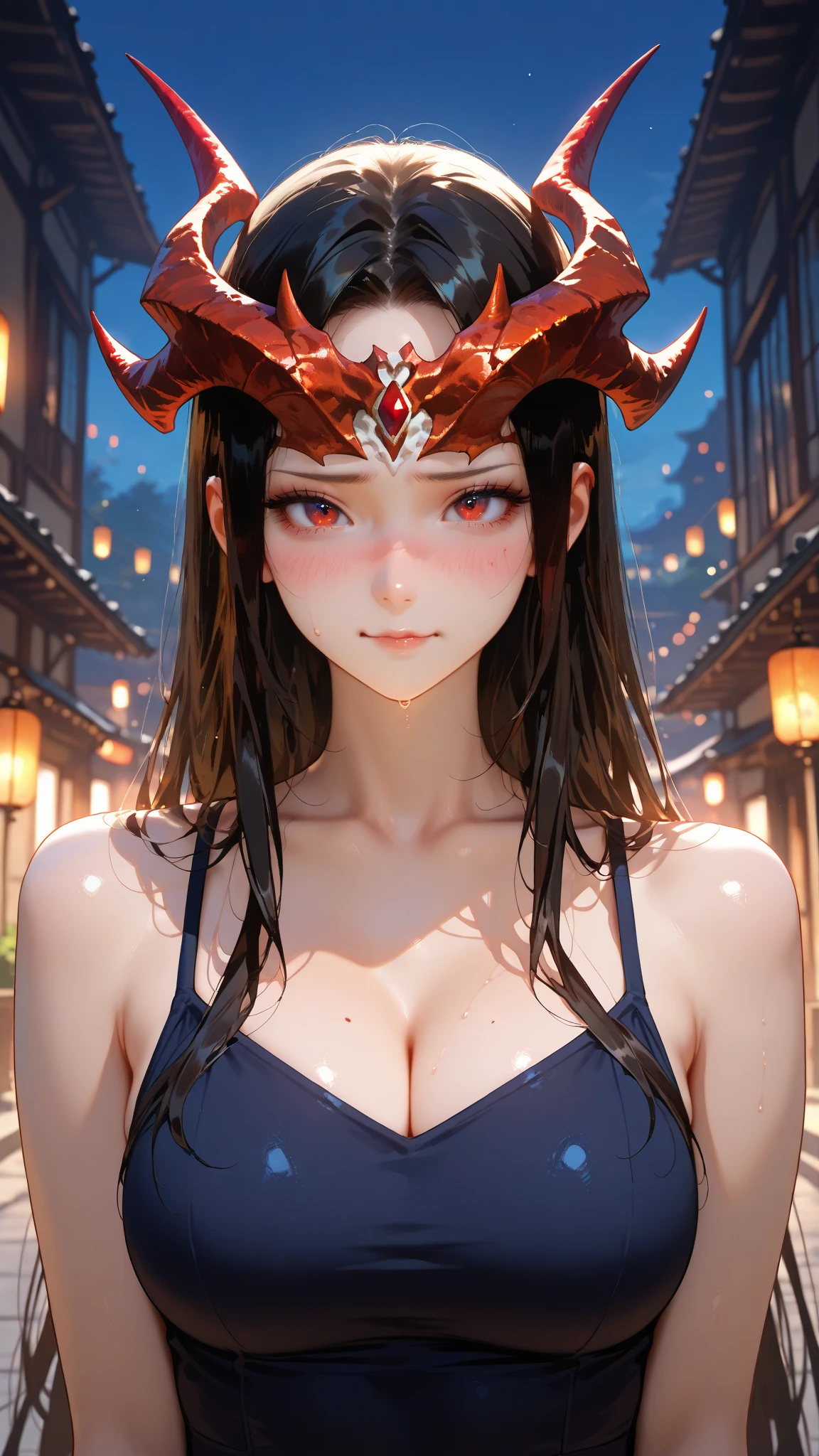 Anime style huge tit The bikini female dragon knight