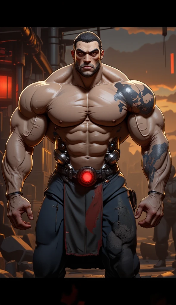 (YakuzaTattoo in body, chest, both arms tattoo:1.25) ,(1boy sitting in a japanese dojo:1.2), (topless, shorts, navel:1.2),(short hair, black hair, brown eyes:1.2), old, old man, short and white hair, 70 age, looking at viewer, from behind, bamboo, huge muscular,
(detailed ladscape, red background:1.2), (dynamic_angle:1.2), (dynamic_pose:1.2), (red backlighting:1.3),
(realistic:1.4), ((realism)), (masterpiece:1.2), (best quality), (ultra detailed:1.2), (8k, 4k, intricate), (canon R5, 50mm focal length, f/5.6), (cowboy shot:1), (85mm),light particles, lighting, (highly detailed:1.2),(detailed face:1.2), (gradients), colorful,(detailed eyes:1.2), (ultra photorealistic:1.2), (detailed skin:1.2),
