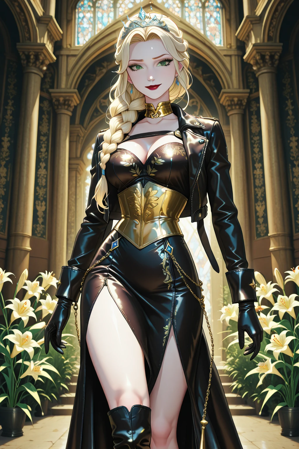 aegis,short white hair, makeup,
light smile,
paris, garden maze,
(insanely detailed, masterpiece, best quality)
<lora:aegis:0.8>