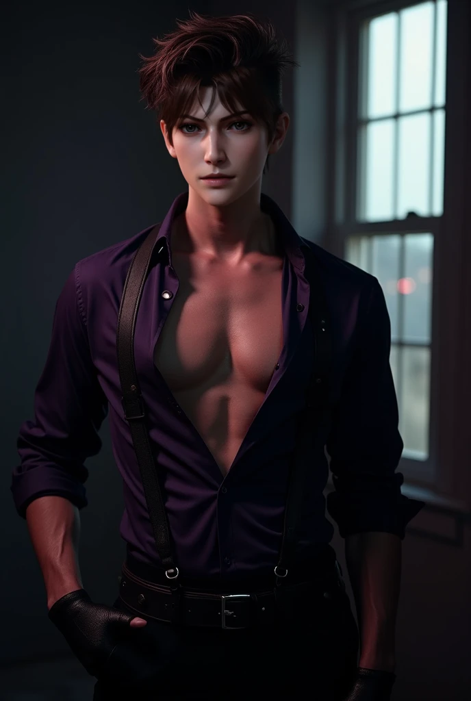 Jasper Hale, the vampire from the movie Twilight, full-length, yellow eyes, high detail, picture for the competition, correct facial features, super detail