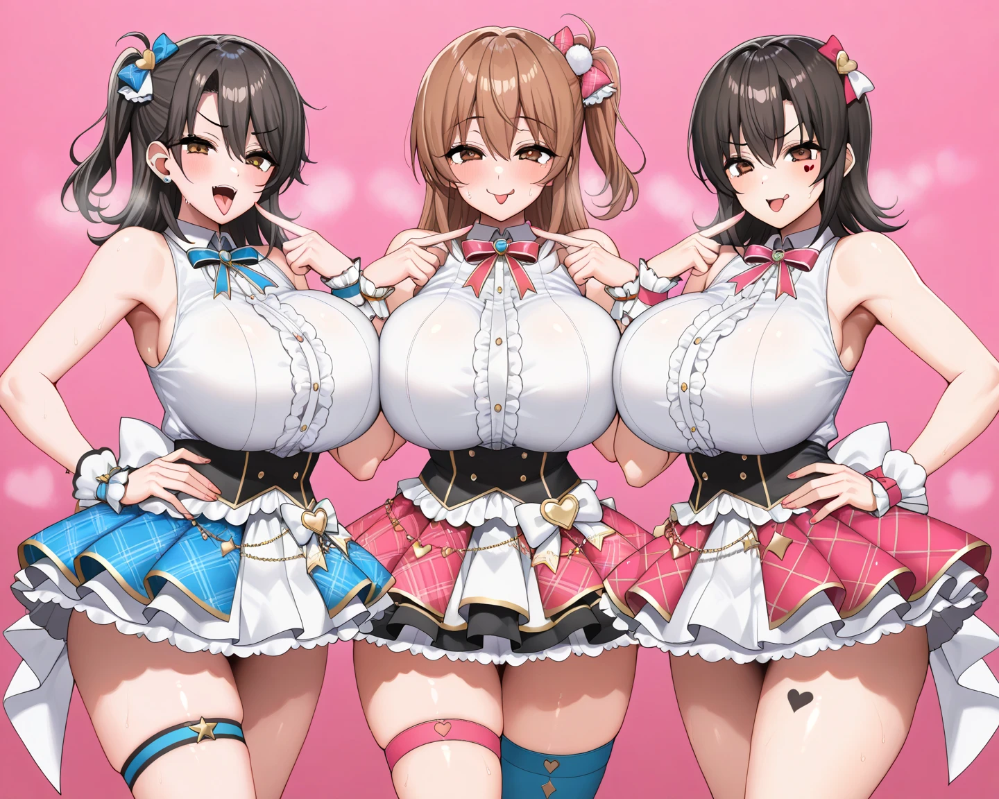 Ultra HD、Ultra high definition、Noise Reduction、perfection、Image quality adjustment、balance、live house、stage、Four Girls、band、bandリ、girlsBAND、White Berry、guitar、base、vocal、Drums、Camel Toe、Giant tit、Nipple Puffs、Cleavage、Plump、Super big breasts、Super big butt、Bubble butt、Spotlight