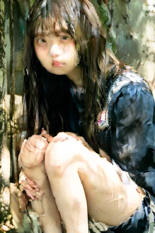 Madoka Ayukawa, 14 years old, bangs, 1girl, masterpiece, highest quality, disorganized, retro artstyle, 1980s \(style\)))), look viewer, (((full nude))), full blush, (((no Panties))),, Take a look here, (((nsfw))), view audience, nsfw, Genitals are visible,1girl, (((See here))), nsfw, (Japanese girl showing off genitals:1.1), look viewer, (((Walking on the beach, knee standing,))),